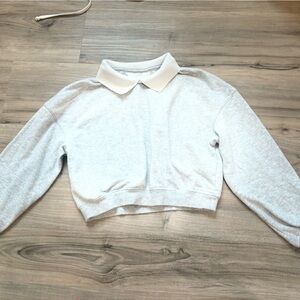 H&M Gray Sweatshirt Cozy Cotton Blend